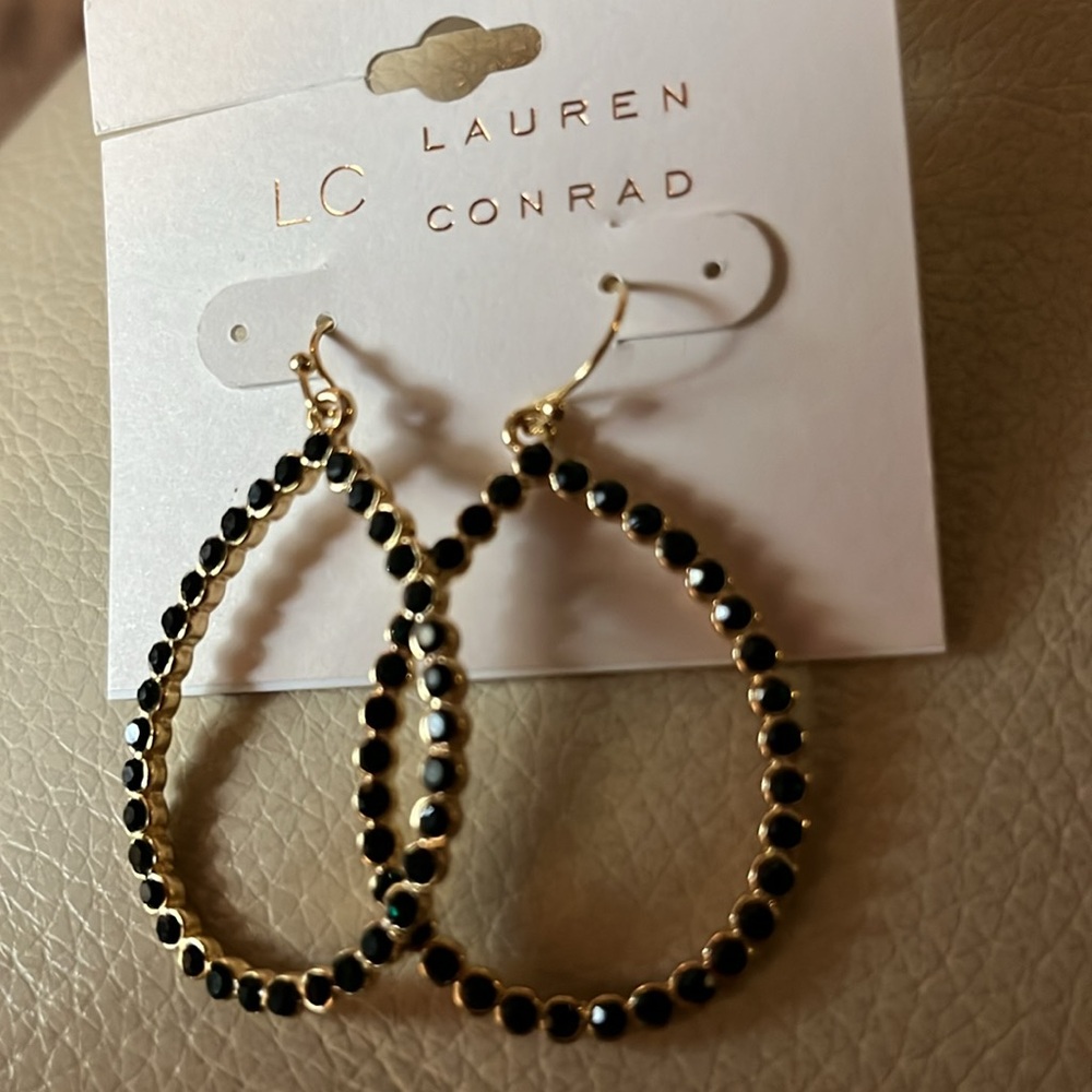 Lauren Conrad gold tone withh green stones!  New. Pretty for holidays!